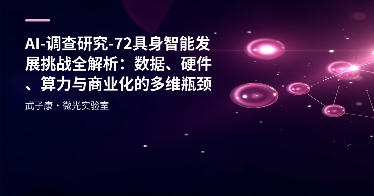 AI-调查研究-72-具身智能 发展挑战全解析：数据、硬件、算力与商业化的多维瓶颈