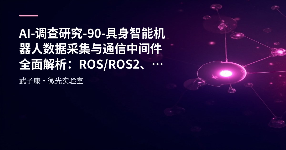 AI-调查研究-90-具身智能 机器人数据采集与通信中间件全面解析：ROS/ROS2、LCM 与工业总线对比