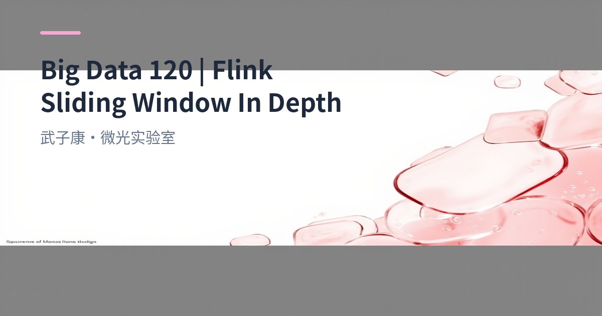 Flink Sliding Window Deep Dive: Principles, Use Cases and Implementation