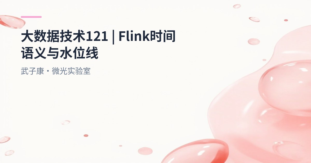 大数据-121 Flink 时间语义详解：EventTime、ProcessingTime、IngestionTime
