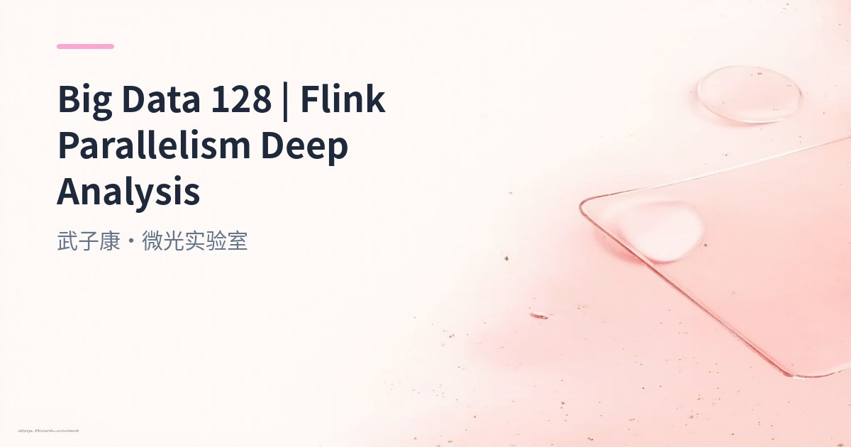 Flink Parallelism Deep Dive: From Concepts to Best Practices