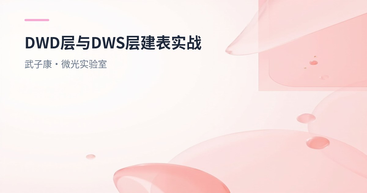 大数据-249 离线数仓 - DWD层建表与脚本 DWS层建表与脚本