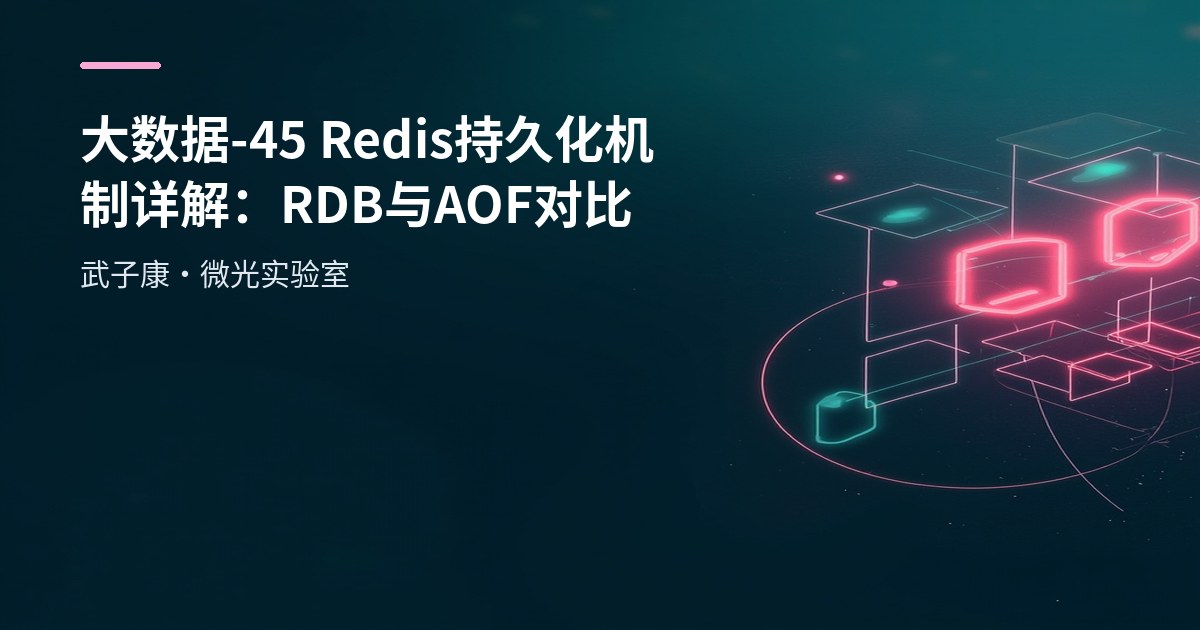 大数据-45 Redis 持久化机制详解：RDB 与 AOF 对比