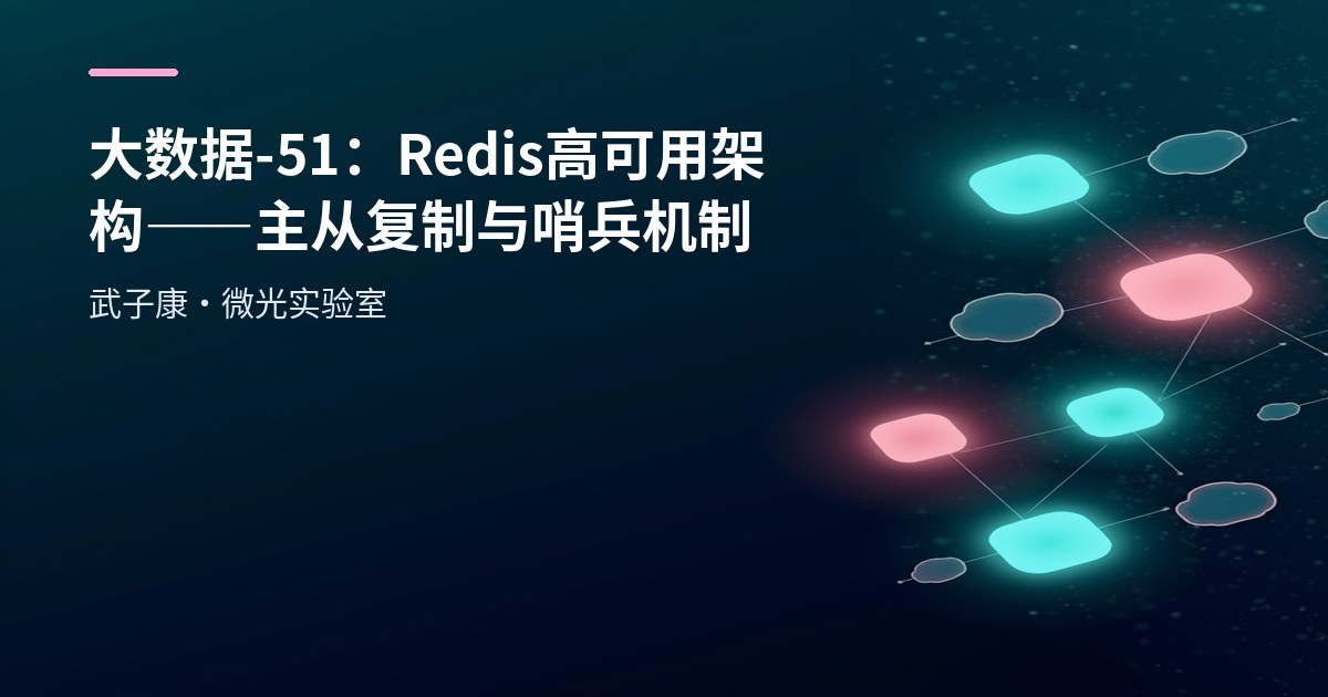 大数据-51：Redis 高可用架构——主从复制与哨兵机制