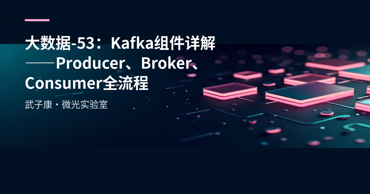 大数据-53：Kafka 组件详解——Producer、Broker、Consumer 全流程