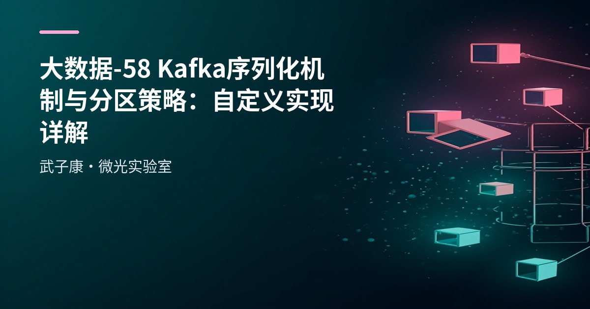 大数据-58 Kafka 序列化机制与分区策略：自定义实现详解