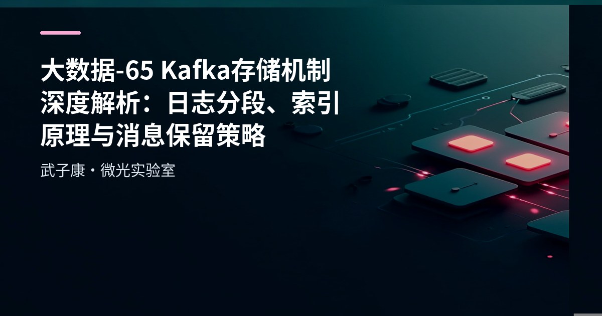 大数据-65 Kafka 存储机制深度解析：日志分段、索引原理与消息保留策略