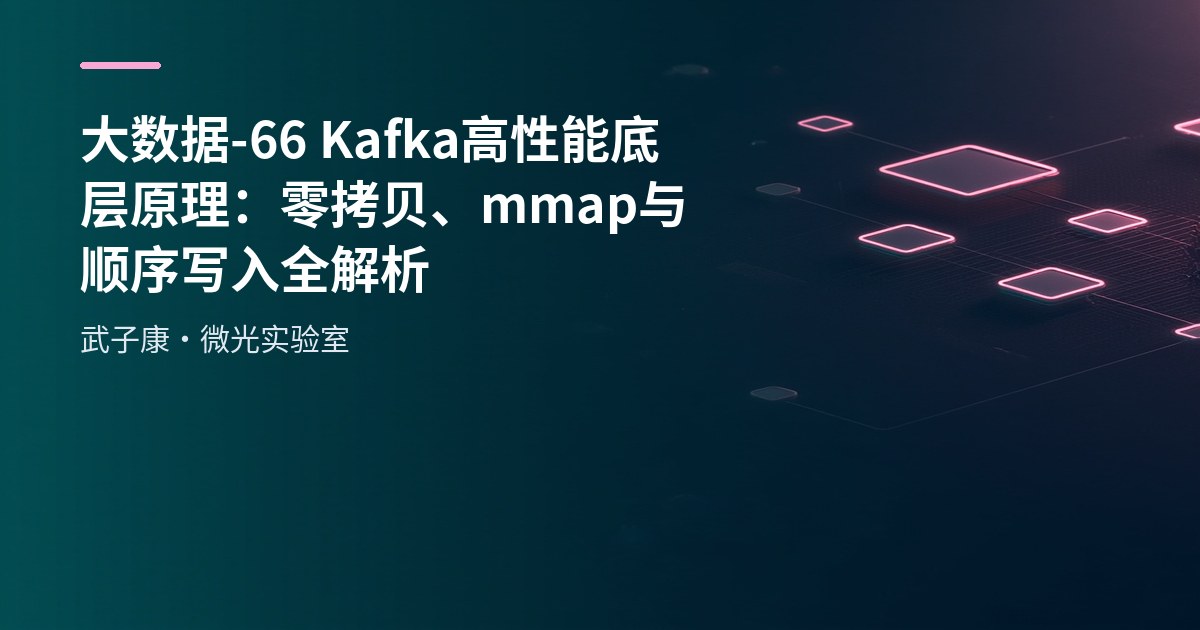 大数据-66 Kafka 高性能底层原理：零拷贝、mmap 与顺序写入全解析