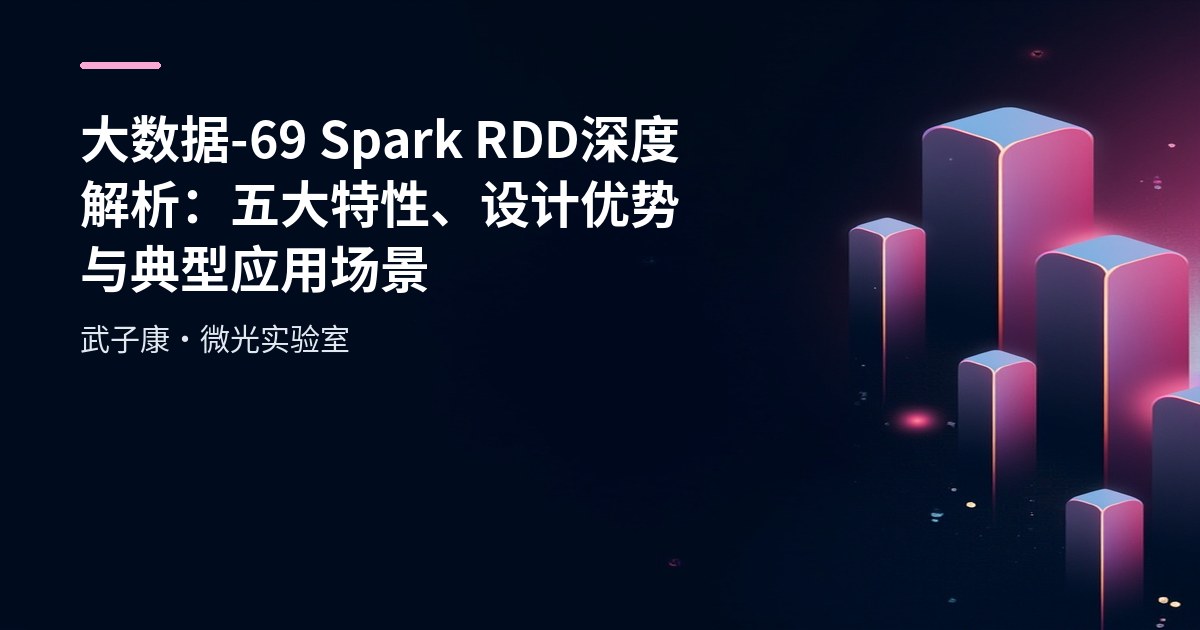 大数据-69 Spark RDD 深度解析：五大特性、设计优势与典型应用场景