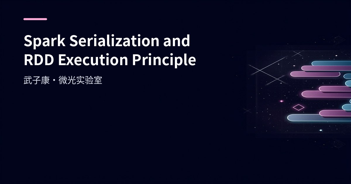 Spark Serialization & RDD Execution Principle