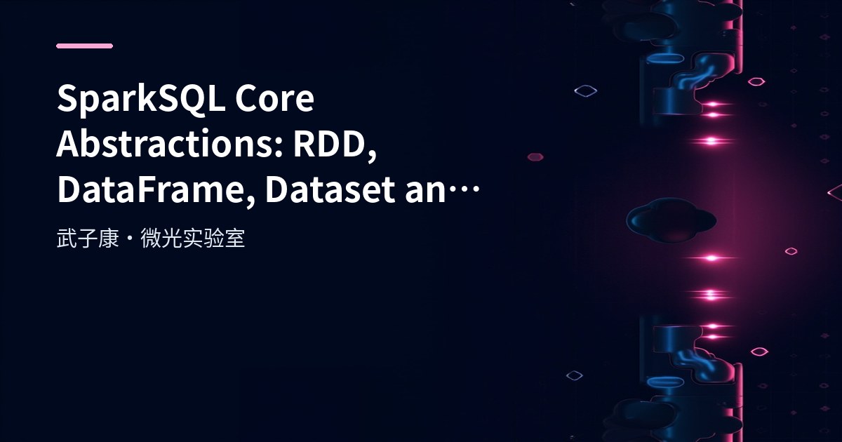 SparkSQL Core Abstractions: RDD, DataFrame, Dataset & SparkSession