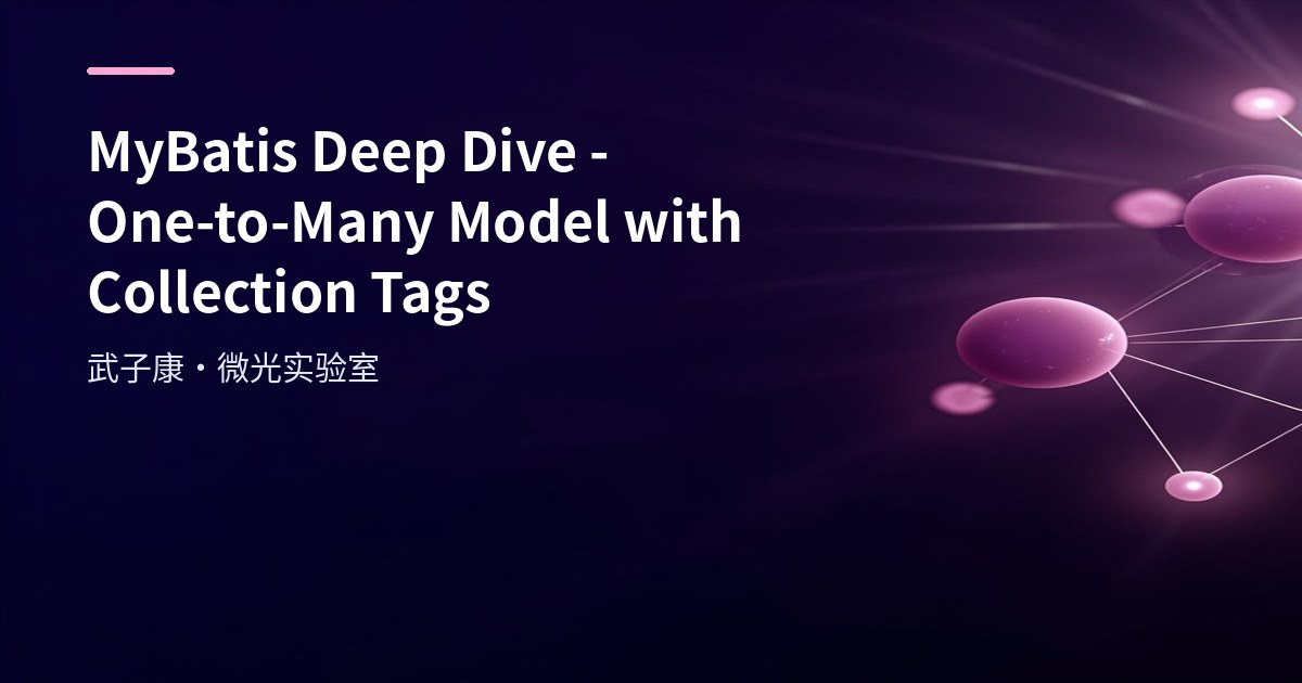MyBatis Deep Dive - One-to-Many Model with Collection Tags