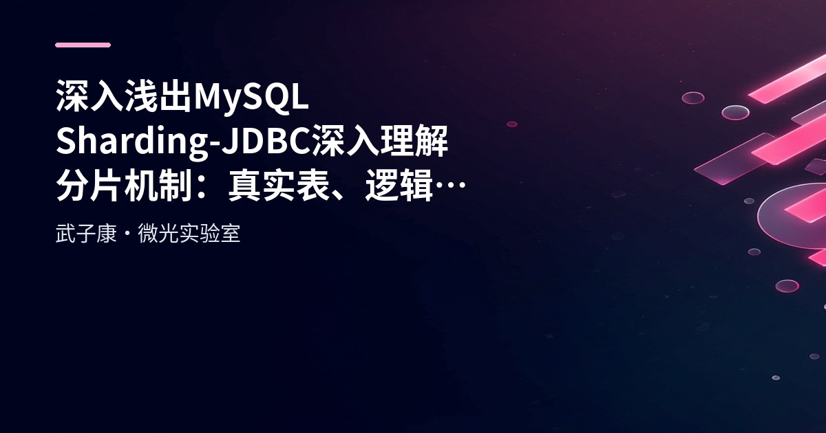 MySQL ShardingSphere: SQL Parse, Route, Rewrite and Execution Flow