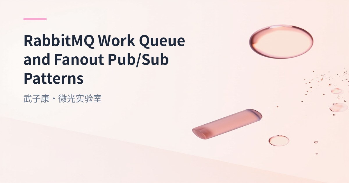 RabbitMQ Work Queue and Fanout Pub/Sub Patterns