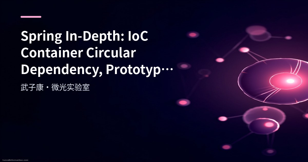 Spring In-Depth: IoC Container Circular Dependency, Prototype Scope and Lazy ObjectFactory