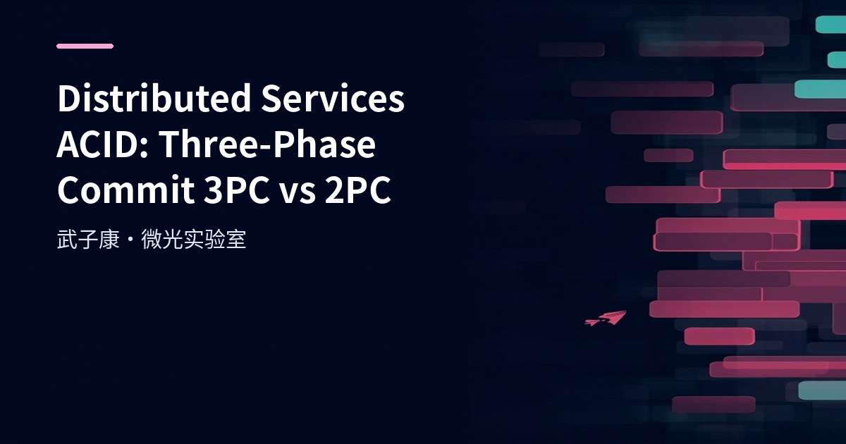 Distributed Services ACID: Three-Phase Commit 3PC vs 2PC